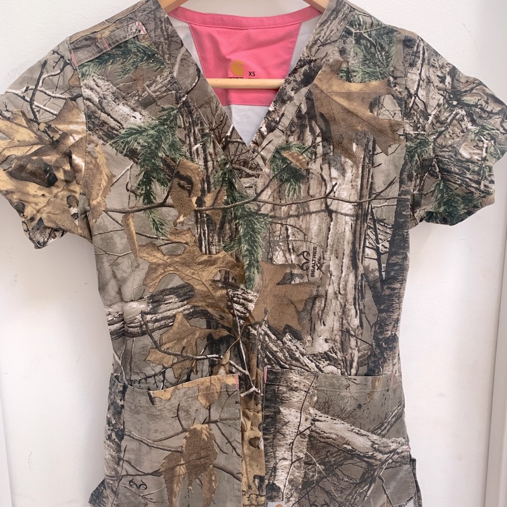 Carhartt camouflage scrub top